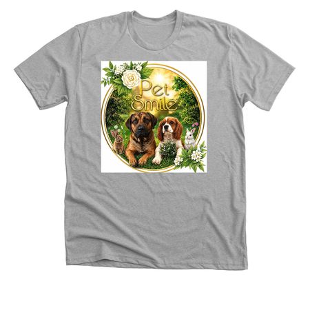 Pet smile friends&nbsp;, a Athletic Heather Premium Unisex Tee