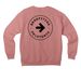 Benefiting Pelotonia 2026, a Mauve Premium Drop Shoulder Sweatshirt (back-view)