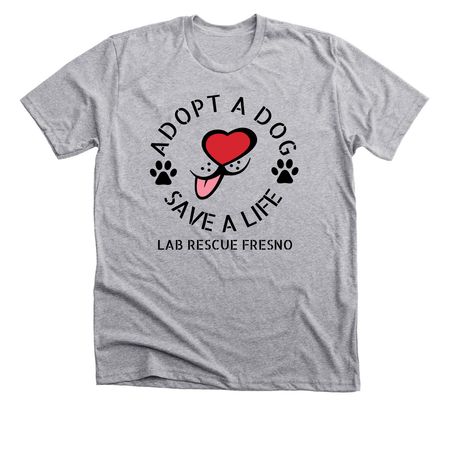 Adopt a Dog - Save a Life Tees & Sweatshirts, a Athletic Heather Premium Unisex Tee