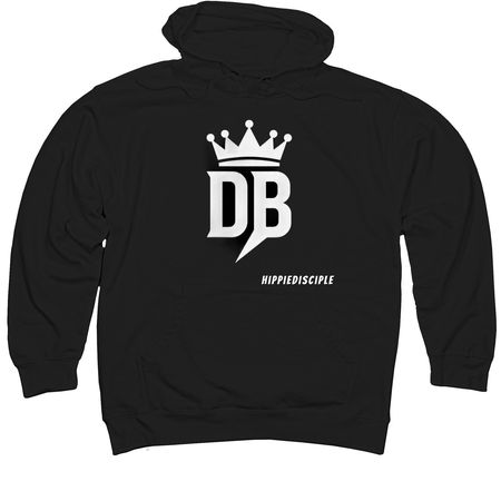 Sponsored by God, a Black Midweight Pullover Hoodie
