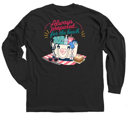 Beach Ready&nbsp;, a Black Classic Long Sleeve Tee