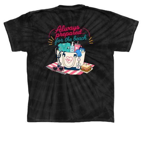 Beach Ready&nbsp;, a Black Classic Tie Dye Tee
