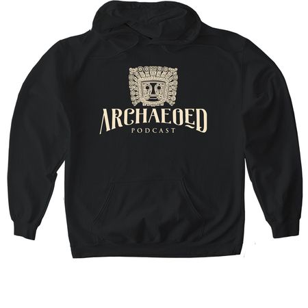 ArchaeoEd Light Design, a Black Gildan Softstyle Pullover Hoodie