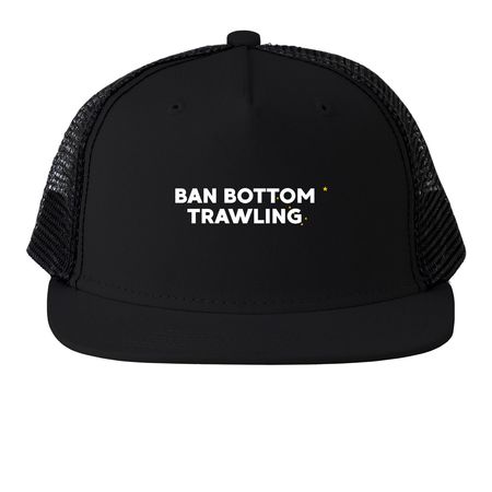 Ban bottom trawl hat, a Black Printed Trucker Hat