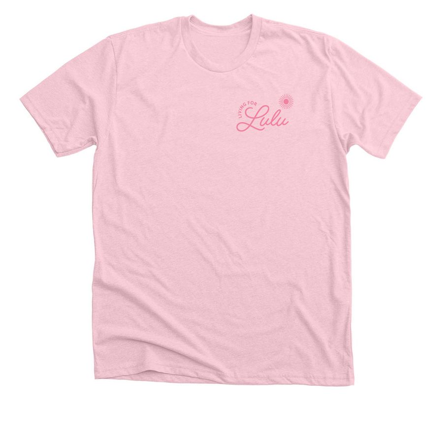 New Living For Lulu Tees and Sweatshirts, a Heather Pink Premium Unisex Tee