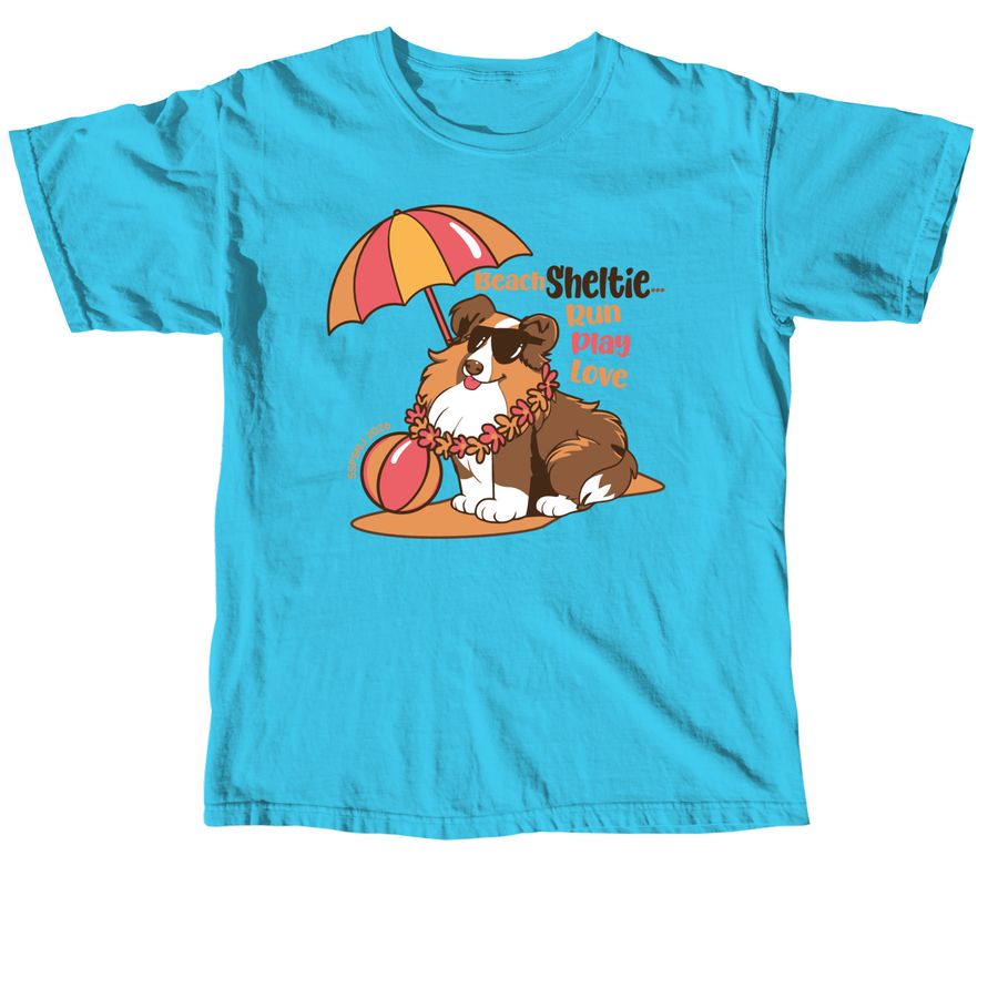 2026 SSPSNJ Beach Sheltie, a Lagoon Blue Comfort Colors Unisex Tee