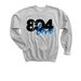 804 LOVE!, a Sport Grey Youth Crewneck Sweatshirt