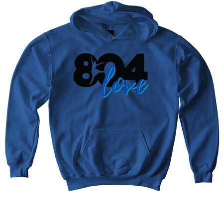804 LOVE!, a Royal Softstyle Youth Pullover Hoodie