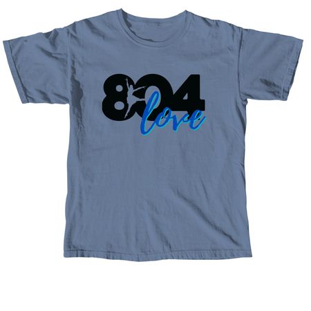 804 LOVE!, a Blue Jean Comfort Colors Unisex Tee