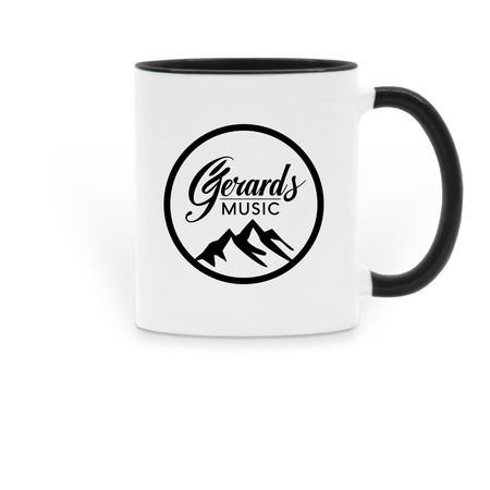 GerardsMusicCo Mugs, a Black Two-Tone Ceramic Mug