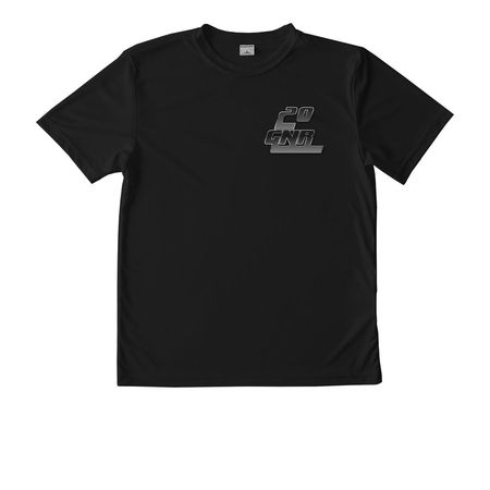 20GNR ACTIVE GEAR, a Black Youth Performance Tee