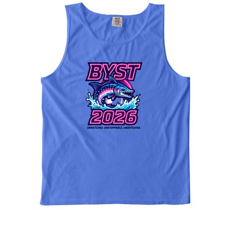 2026 Undefeated Limited Edition Apparel, a Flo Blue Comfort Colors Tank Top