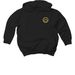 Gan Shalom Smiley Face Hoodie, a Black Toddler Pullover Hoodie