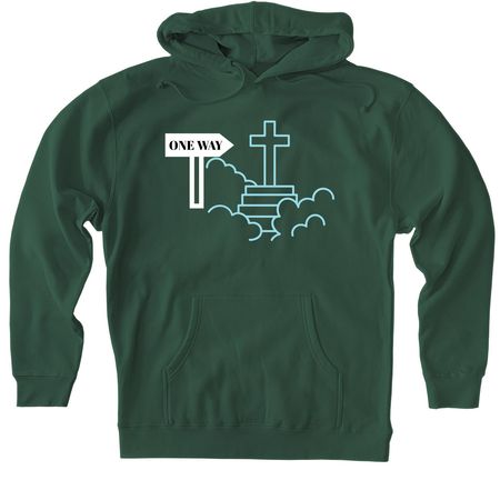 One Way Collection, a Alpine Green Heavyweight Pullover Hoodie