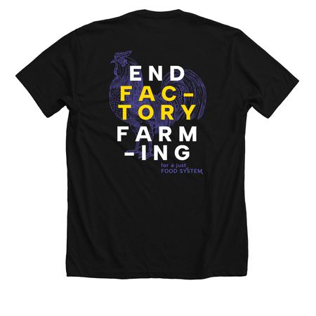 End Factory Farming, a Solid Black Blend Premium Unisex Tee