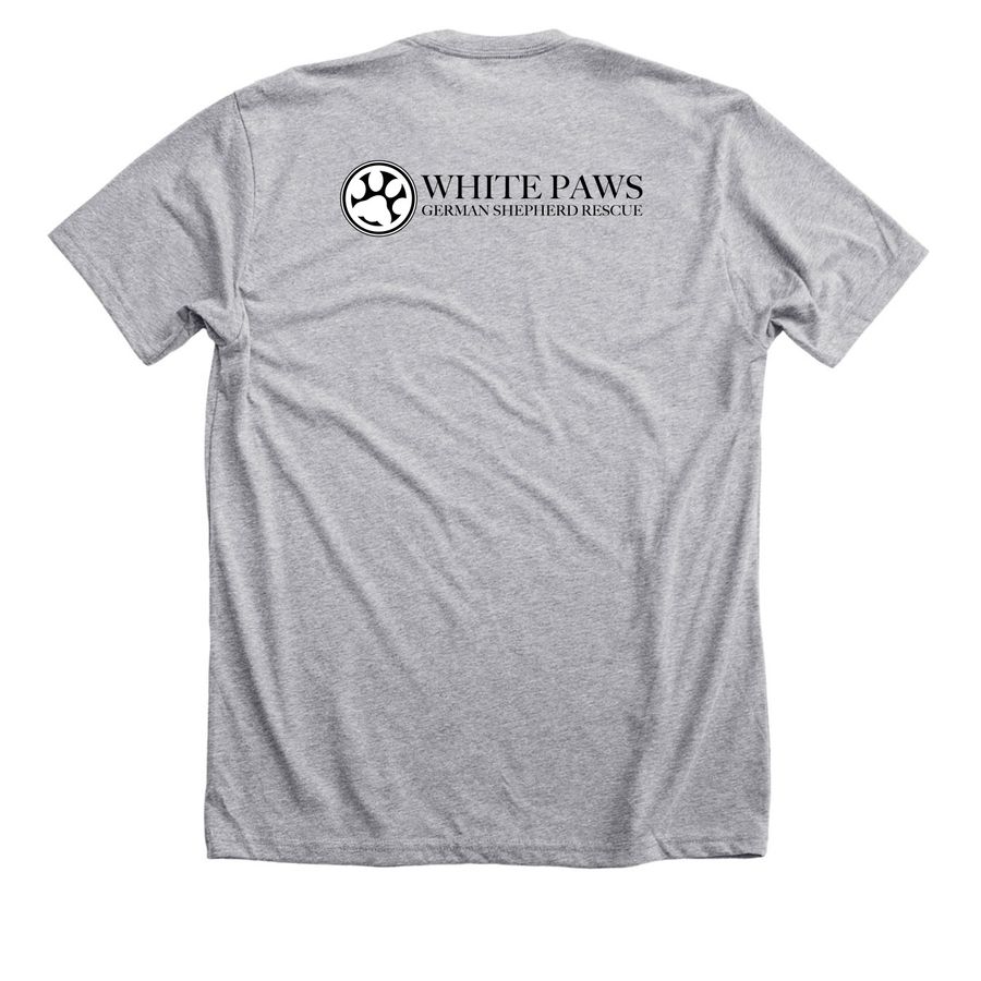 WPGSR - Barkin In the U.S.A., a Athletic Heather Premium Unisex Tee (back-view)