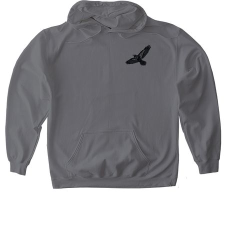 Wolf (Raven) Haven, a Charcoal Gildan Softstyle Pullover Hoodie