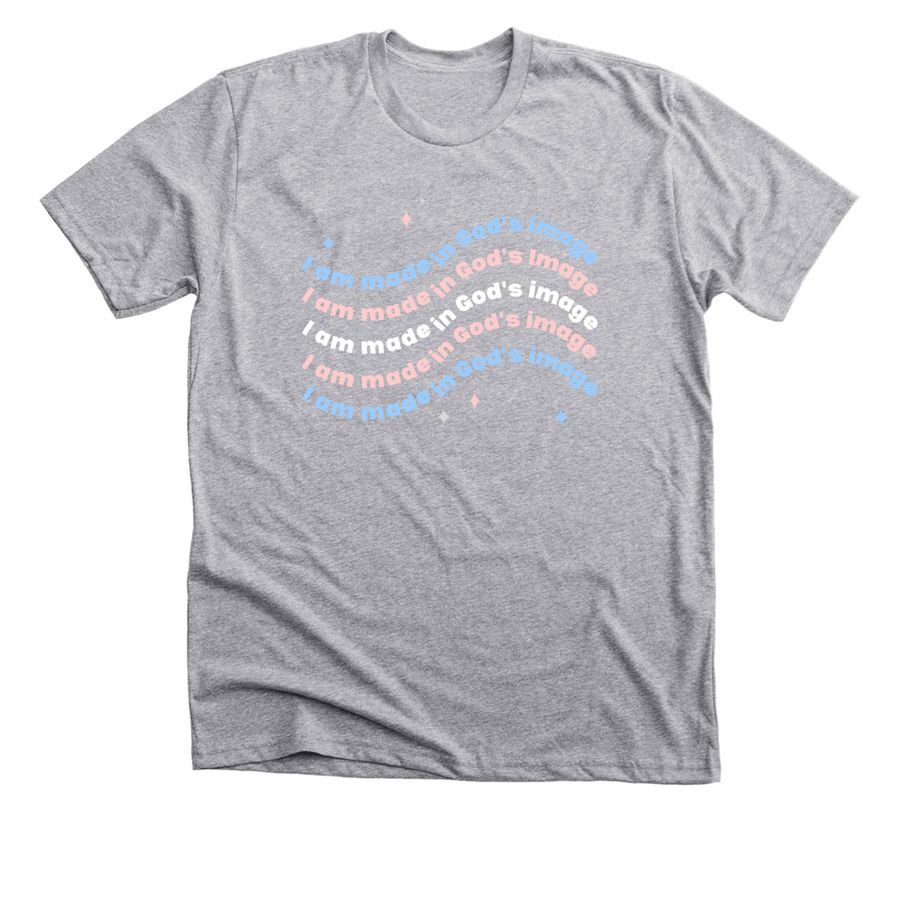 Trans In God's Image&nbsp;, a Athletic Heather Premium Unisex Tee