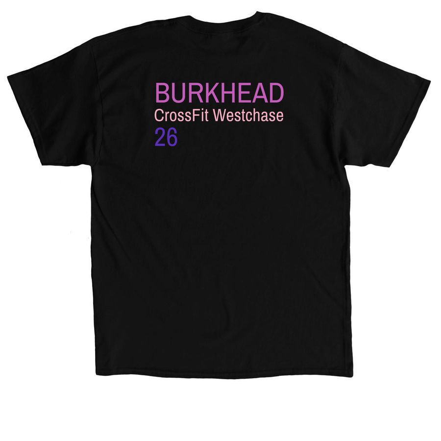 Lily Burkhead x CrossFit Semifinals 2026, a Black Classic Unisex Tee (back-view)
