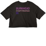 Lily Burkhead x CrossFit Semifinals 2026, a Black Women?s Cropped Cotton Tee (back-view)