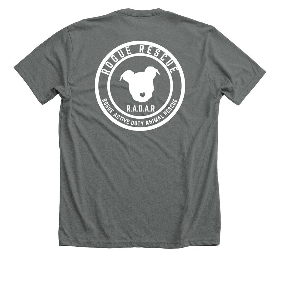 Save the Pitties, a Heavy Metal Premium Unisex Tee (back-view)