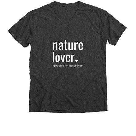 Nature Lover, a Dark Grey Heather Premium V-Neck Tee