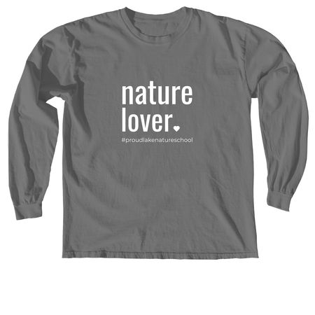 Nature Lover, a Grey Comfort Colors Long Sleeve Tee