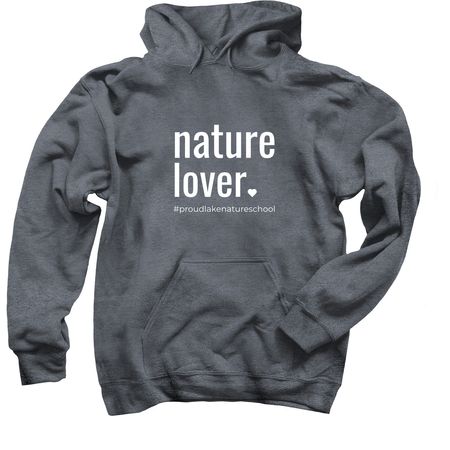 Nature Lover, a Dark Heather Pullover Hoodie