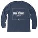 In My Open Science Era Apparel, a Heather Navy Premium Long Sleeve Tee