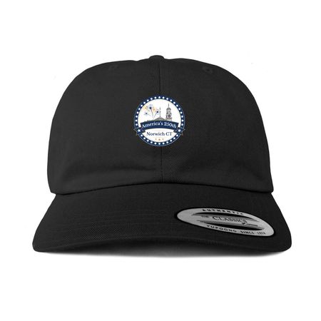America's 250th Norwich CT, a Black Printed Classic Baseball Cap