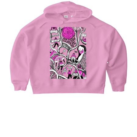 Protest Hoodie Supporting Immigrants, a Bubble Pink Stanley/Stella Women?s Stella Nora Pullover Hoodie