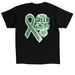 Support Charney, a Black Classic Unisex Tee (back-view)