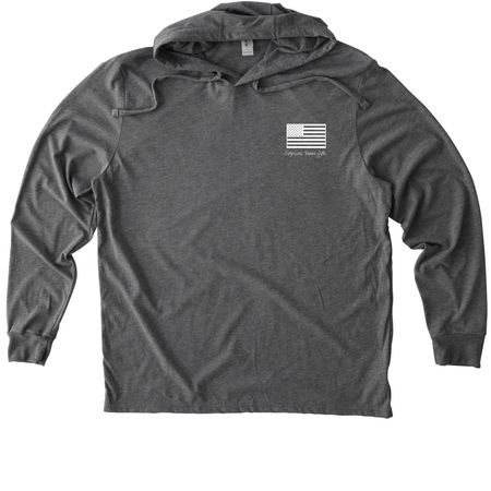 Derp Mode Activated - Pitbull, a Aluminum Grey Allmade Eco Triblend Hoodie Tee (back-view)