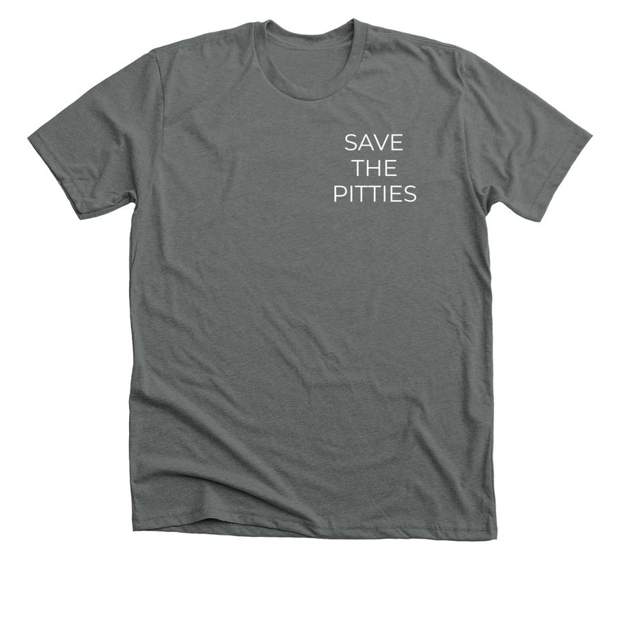 Save the Pitties, a Heavy Metal Premium Unisex Tee