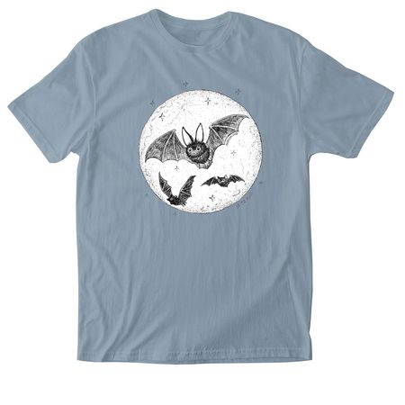 International Bat Night 2026, a Stone Blue Softstyle Cotton Tee