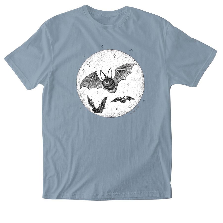 International Bat Night 2026, a Stone Blue Softstyle Cotton Tee