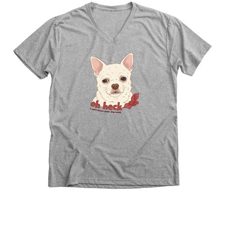 Oh Heck, a Athletic Heather Premium V-Neck Tee