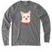 Oh Heck, a Aluminum Grey Allmade Eco Triblend Long Sleeve Tee