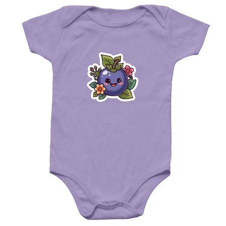 Berry Happy Baby Onsie, a Lavender Infant Onesie