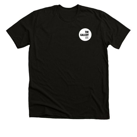 The Gallery ATX Staff Shirt, a Solid Black Blend Premium Unisex Tee