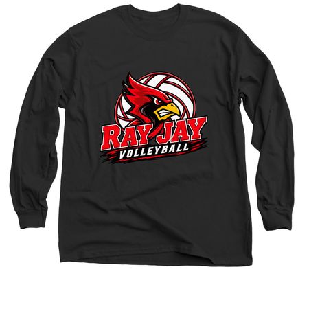 Ray jay volleyball, a Black Classic Long Sleeve Tee
