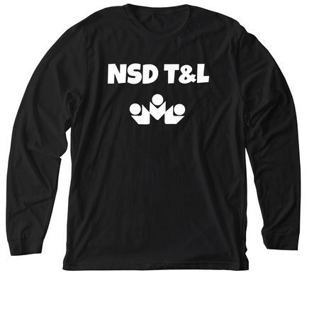 NSD ITech, a Solid Black Blend Premium Long Sleeve Tee