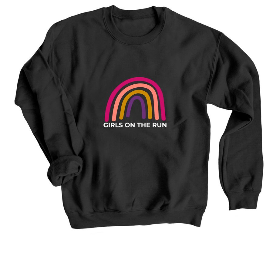 GOTR Rainbow, a Black Crewneck Sweatshirt