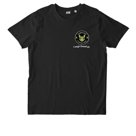 Corgi CleanUps Crew Brewed Wild Cleaned Right, a Black Stanley/Stella Unisex Rocker Tee