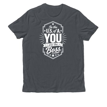 You Are The Boss shirt, a Terrain Grey Allmade Organic Cotton Unisex Tee