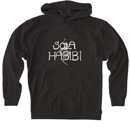 Protest Hoodie Supporting Immigrants, a Black Heavyweight Pullover Hoodie