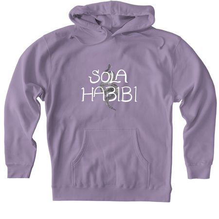 Protest Hoodie Supporting Immigrants, a Plum Heavyweight Pullover Hoodie