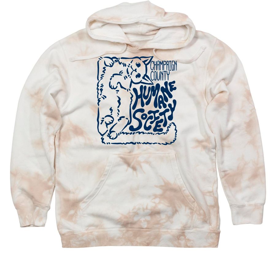 Cat Lover's Tie-Dye - Summer 2026 Exclusive, a Dusty Pink Tie Dyed Pullover Hoodie