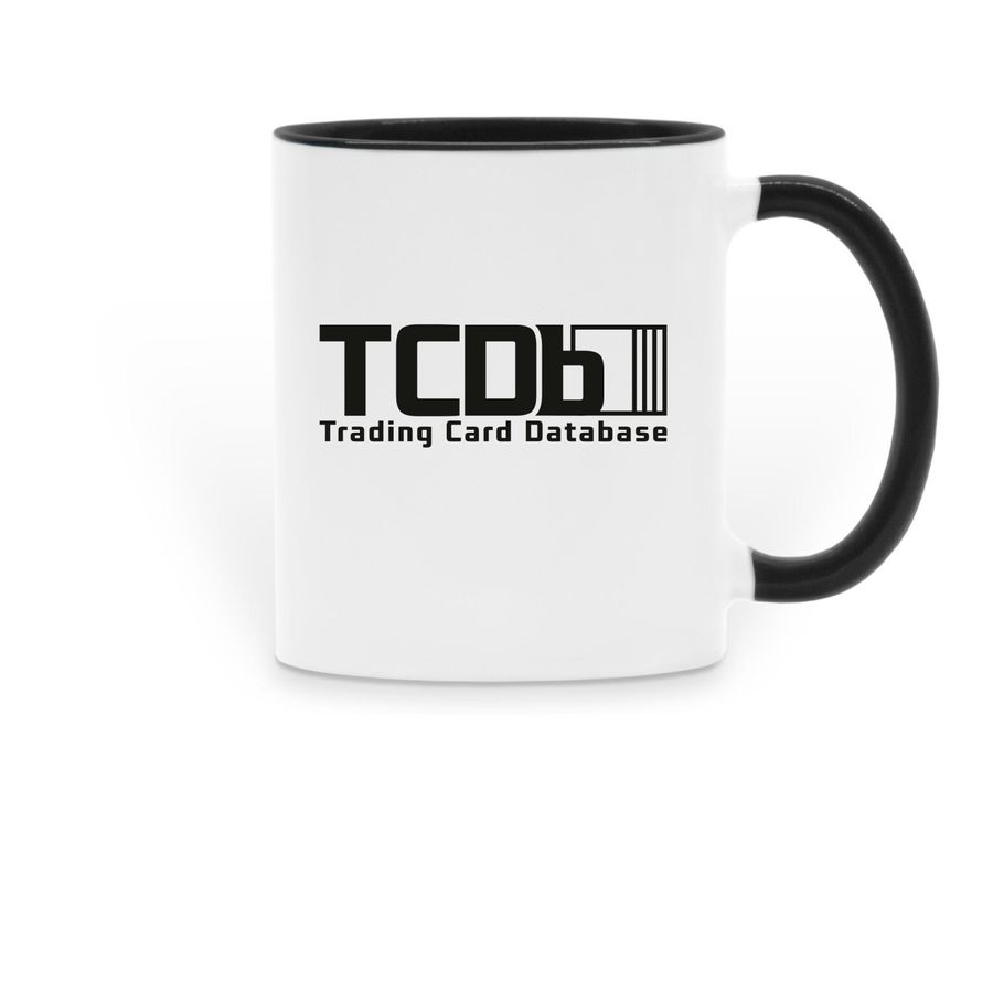 Trading Card Database Coffee Mug, a Black Two-Tone Ceramic Mug