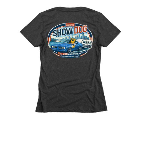 Derema SHOWDOG Shirt 2026, a Charcoal Women's Slim Fit Tee